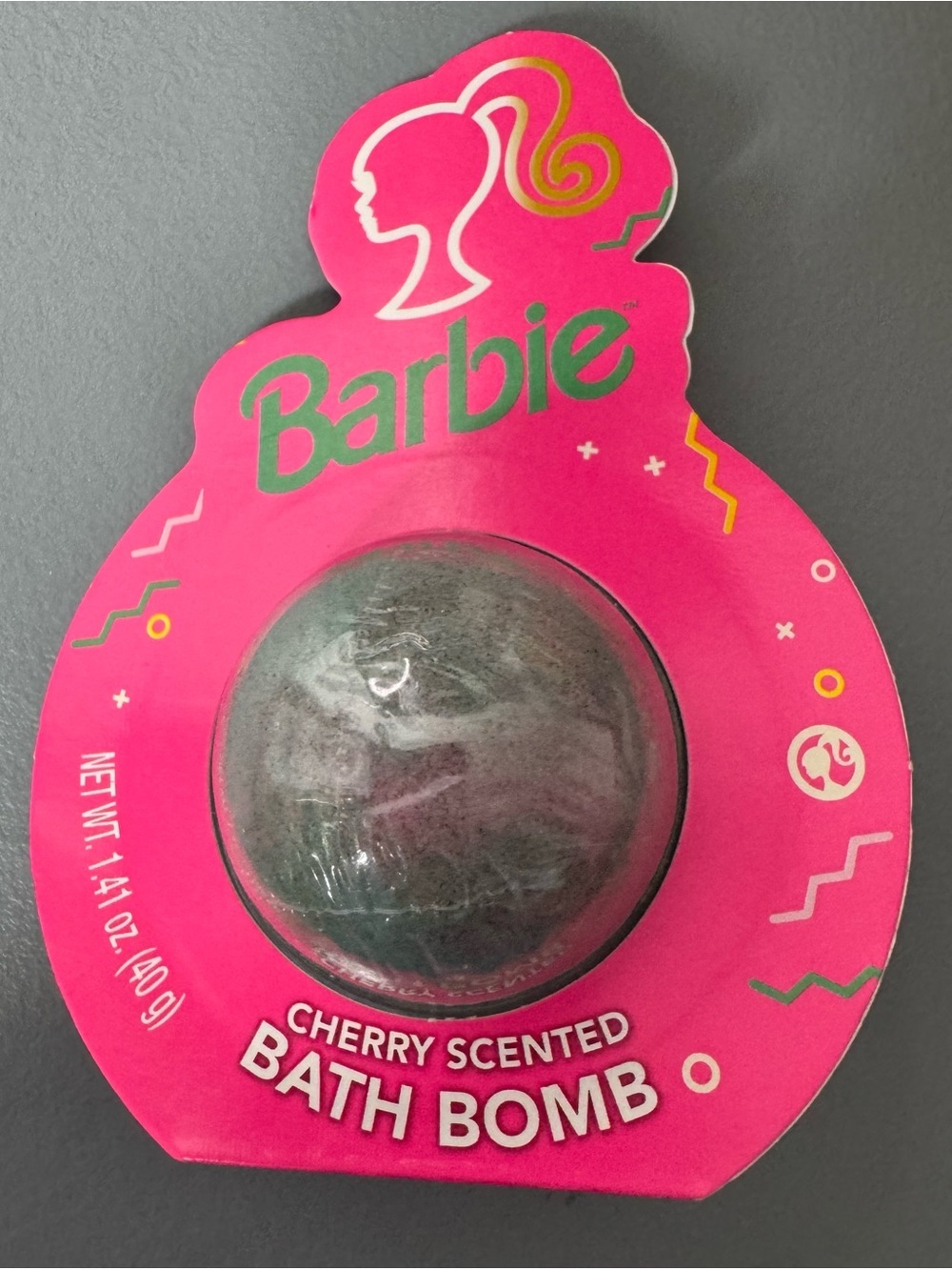 Barbie themed Pink Cherry Scented Bath Bomb bath gift